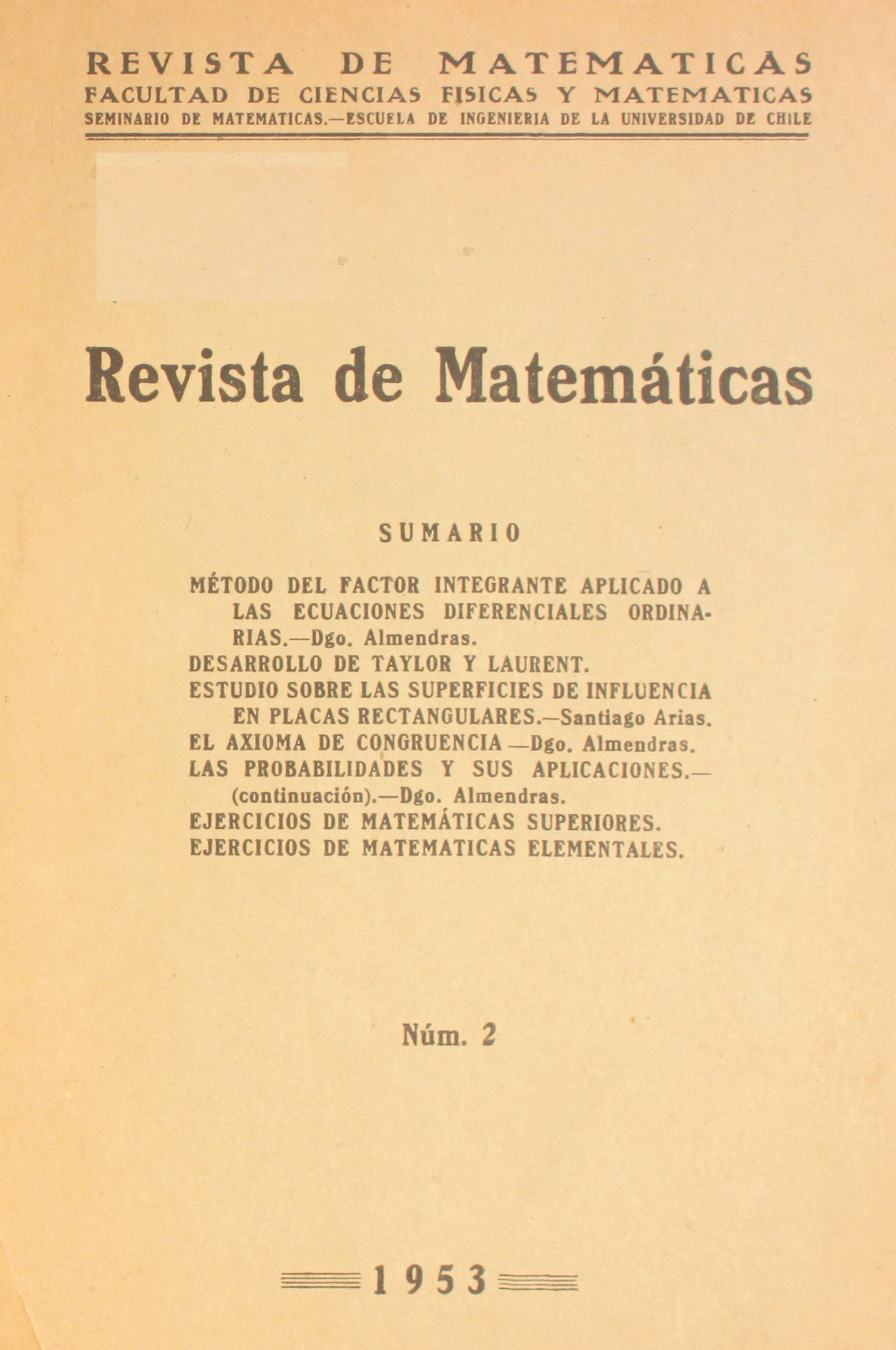 											Ver Núm. 2 (1953): Año 1953
										