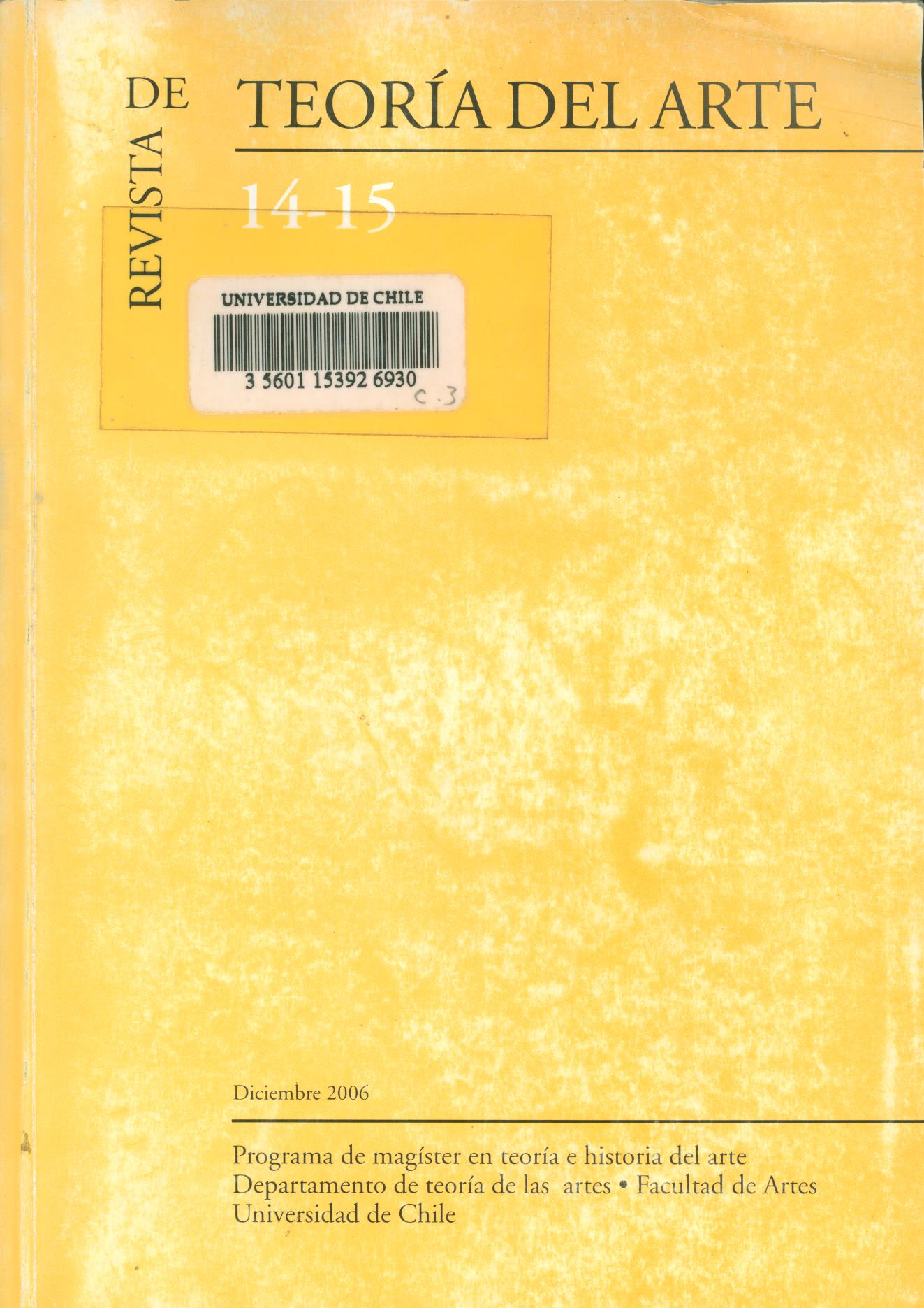 											Visualizar n. 14/15 (2006): diciembre
										