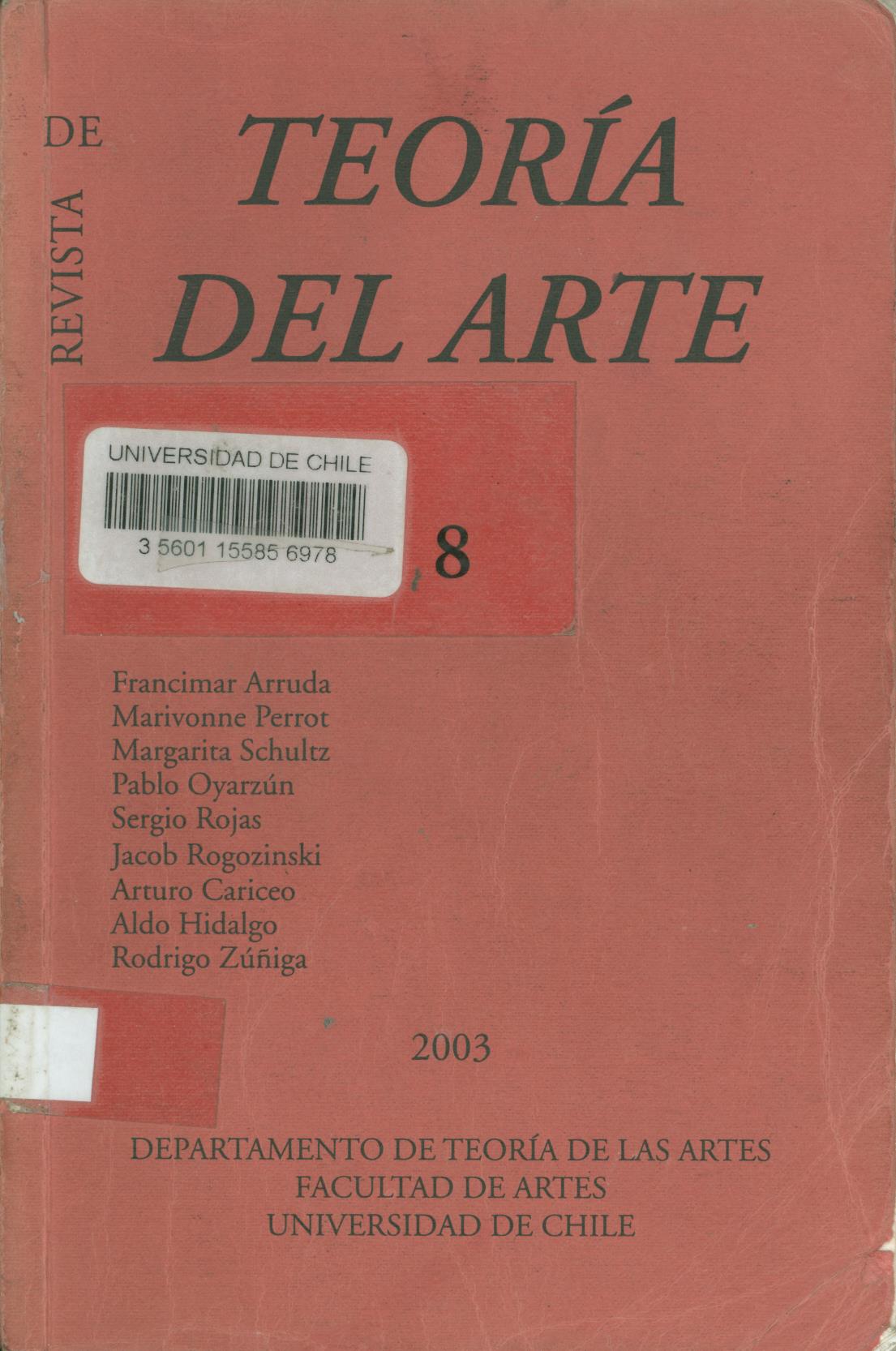 											Visualizar n. 8 (2003): julio
										