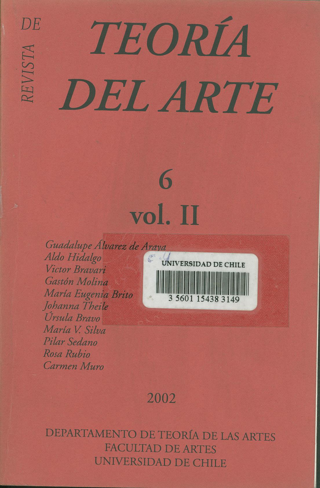 												Visualizar v. 2 n. 6 (2002): julio
											